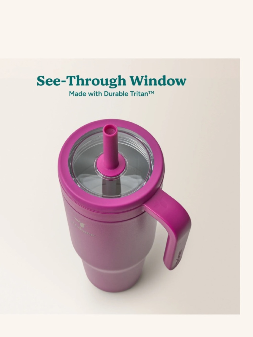 Reduce Spill-Proof 40oz Chiller Silicone Straw Vacuum Insulated Soft-Sit Base - Picture 3 of 7